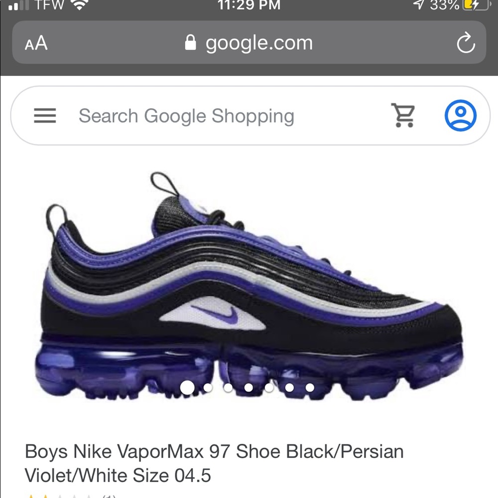 Nike air vapor max 97